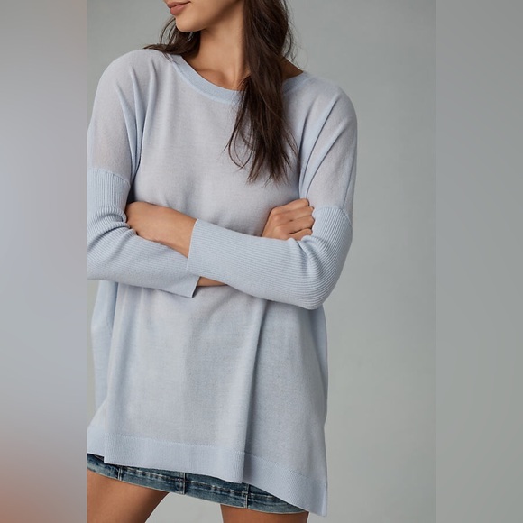 Anthropologie Maeve Merino Crew-Neck Sweater Size XL - Picture 2 of 12